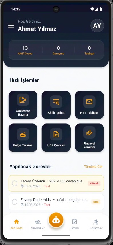 Hukukçu Mobil — Akıllı Hatırlatıcı ve Dosya Özeti